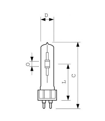 Lampada Ioduri Metallici 70W RX7S | Luce Neutra 4200K | Per Illuminazione Professionale