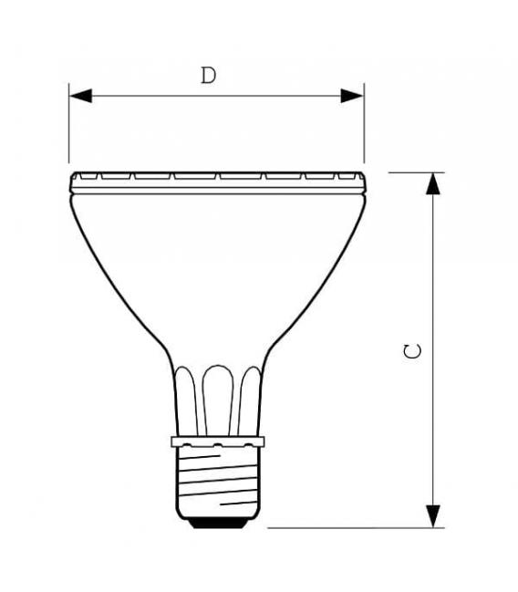 Elite MasterColour CDM-R 70W PAR Lampe - E27 10D, 930 Par30L – foto