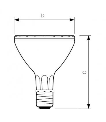 Elite MasterColour CDM-R 70W E27 PAR Lamp - 40D Par30L 8422-10227