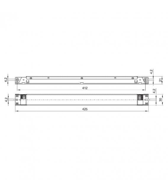 ELXc 280.538 Elektronisches Vorschaltgerät für 2x55W und 2x80W TC-L T5 – foto