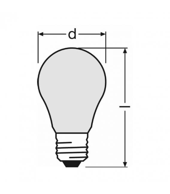 Centra A FR 25W 220V E27 Ampoule dépolie – Photo