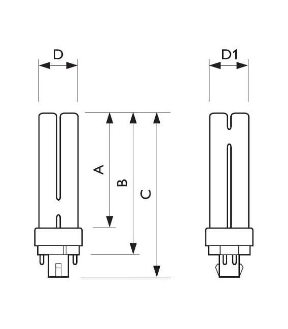 Master PL-C 26W 840 4P Compact Fluorescent Lamp – photo