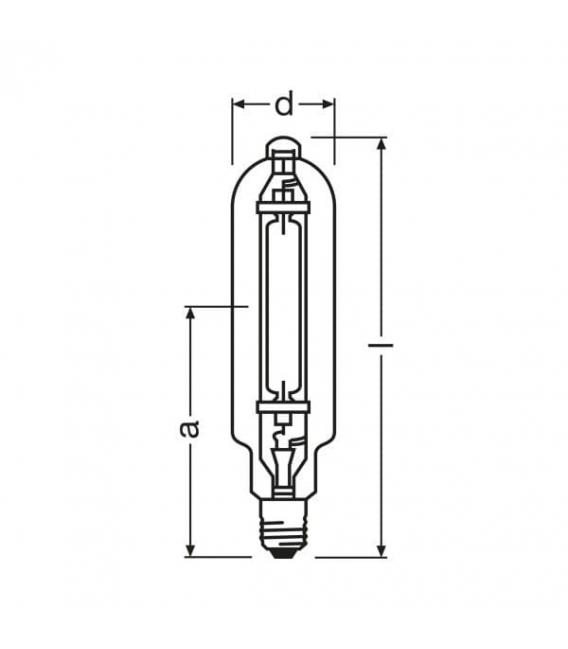 Hochwertige HQI-T 2000W d E40 Lampe - Halogen-Metalldampflampen – foto