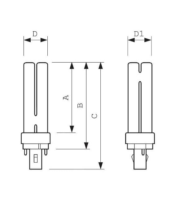 Lampada compatta Master PL-C 26W 830 - attacco G24 – Foto