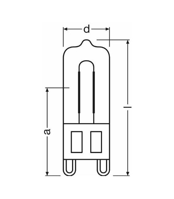 Halopin Forno 66740 40W G9 Lampadina - Elettrodomestico – Foto