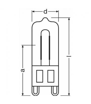 Halopin Oven 66740 40W G9 žarnica 8720-11127