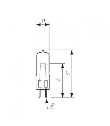 Bombilla de calidad 6958 EVC FGX - 250W, 24V G6.35 8816-11391
