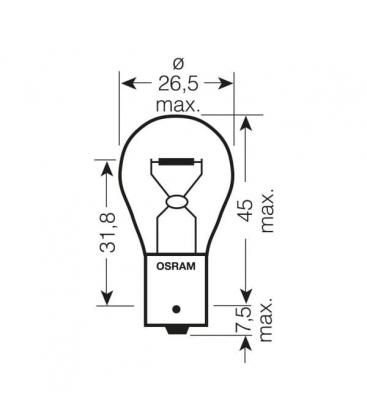 Bombilla Coche P21W 12V 7506 ULT BA15s - Mejora el alumbrado de tu coche 8829-11424