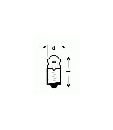 2,4V E10 Torcia elettrica con lente 476-1182