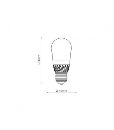Mini Globe LED B45 - 5W, 220V Blanc Chaud E27 9054-12201
