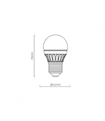 5W 220V Mini LED Globe G45 - E27 WW, Compact Solution 9058-12212
