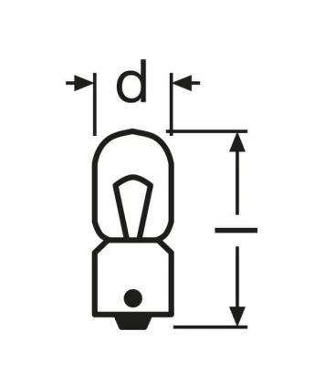 12V Car Bulb T4W 4W BA9s Automotive 502-1252