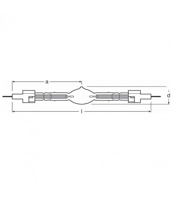 Hochwertige 2000W K12s Lampe HQI-TS d S dp - Halogen-Metalldampflampen – foto