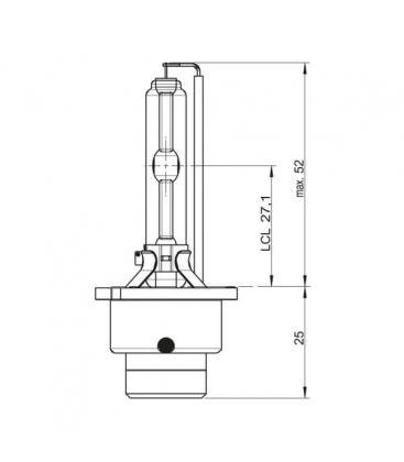 Xenarc D2S 35W HID ksenonska avtomobilska svetilka 66240 P32d 2 507-1267