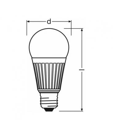 Lampe LED Star Classic A 75 12W Blanc chaud E27 9200-12678