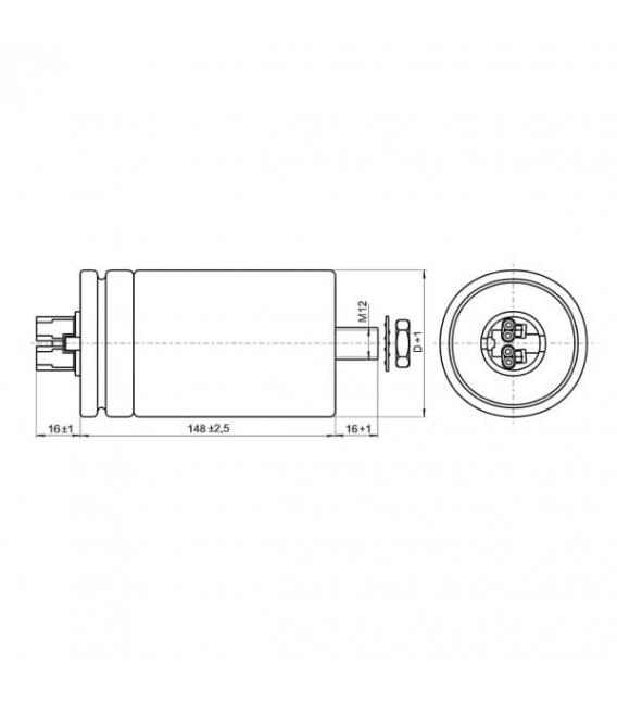 Condensateur VS 100mF 280 300V - Condensateurs de qualité – Photo