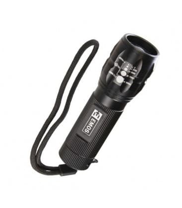 3W Zoom Alu, 1 CREE LED Diode Compact Flashlight 9213-12712