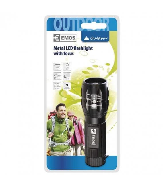 Linterna LED 1 Diodo CREE 3W Zoom Alu - Linternas y Antorchas – foto