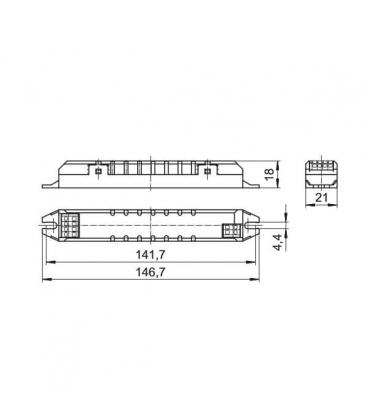 ELXs 121.904 Electronic Ballast for T5 Lamp 9227-12758