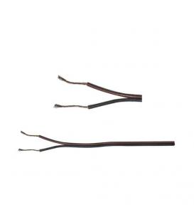 Abgeschirmtes Kabel 2x0,35mm² schwarz rot