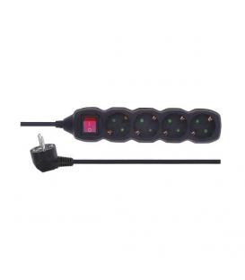 Alargador eléctrico con interruptor - Power 1mm² 4Z 5 metros schuko