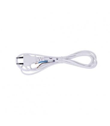 Cable de alimentación plano 2x0,75mm² 3m Blanco Cables 9296-12894