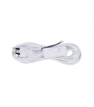Ploski napajalni kabel 2x0,75mm² 3m bele barve Stikalo - Napajalni kabli 9300-12901