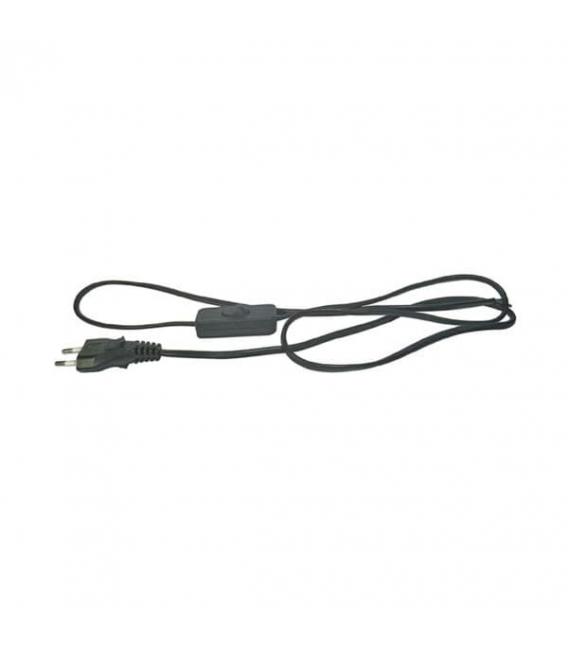 Cable Para Plancha De 2 Metros Con Conector Schuko - 2x0,75mm, Seguro Y Fácil De Instalar
