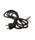 Power cord round cable 3x1mm² 2m Black 9303-12905