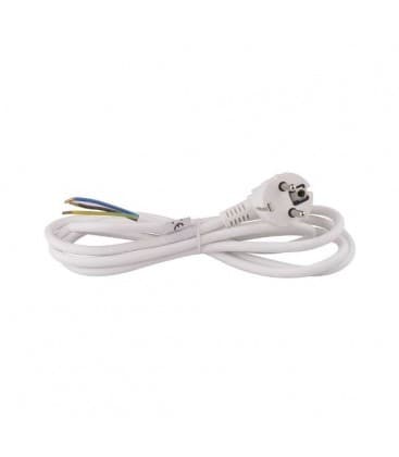 Cable de alimentación redondo 3x1,5mm² 2m Blanco Cables 9304-12906