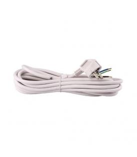 Cordon d'alimentation câble rond 3x1,5mm² 5 mètres blanc