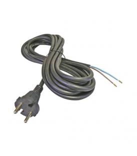 Cordon d'alimentation caoutchouc flexo 2x1,5mm² 3 mètres noir