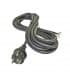 Cable de alimentación Flexo cord goma 3x1,5mm² 5 metros negro 9318-12923