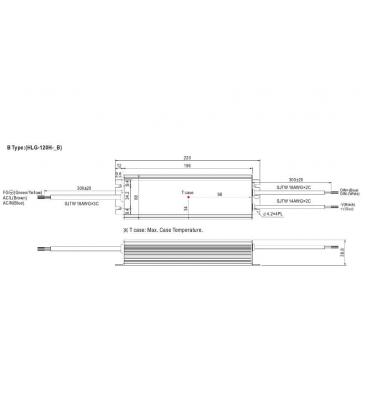 LED gonilnik HLG 120H 12B 12V zmogljiv, vodoodporen in zanesljiv 9402-13161