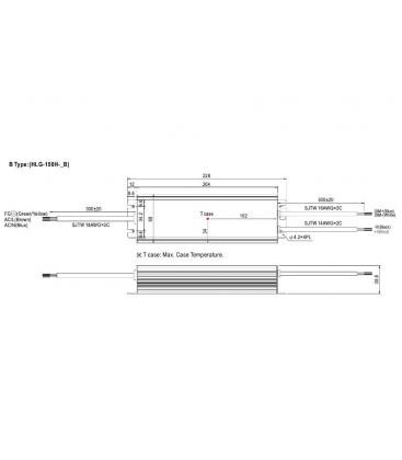 HLG 150H 12B LED gonilnik zmogljiv in vodoodporen 9408-13179