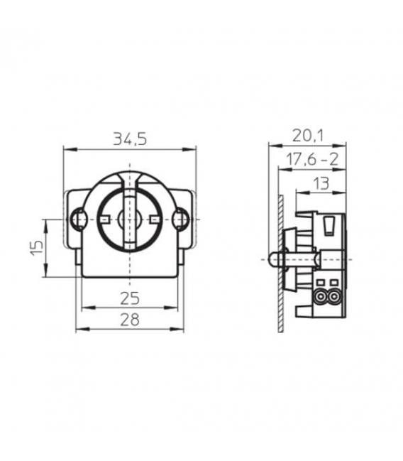 Rotoclic 59106 - Einzigartiger Einbau-Fassungssockel G13 – foto