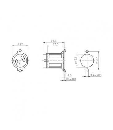 43300 Ignitor Integrated Extension Piece Lampholder 9549-13541