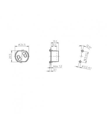 Ignitor 43000 Base portalampada - Essenziale per gli zoccoli delle lampade 9551-13545