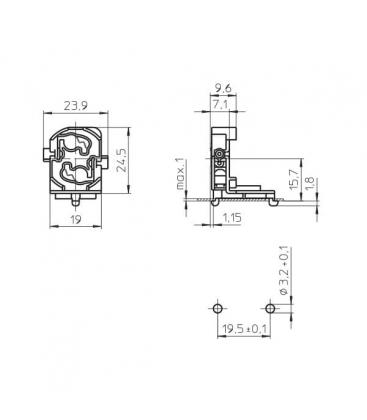 Ignitor 43200 Base portalampada - Essenziale per gli zoccoli delle lampade 9552-13547