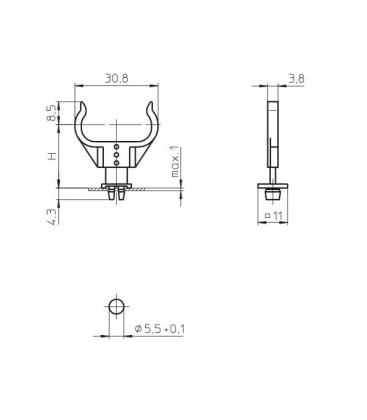 Supports de lampe G23 2G7 Premium - Supports et douilles uniques 9571-13583