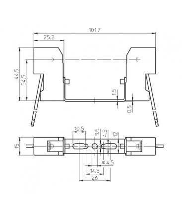 R7s Ceramica 74,9 mm - Base portalampada Premium per lampade 9577-13595