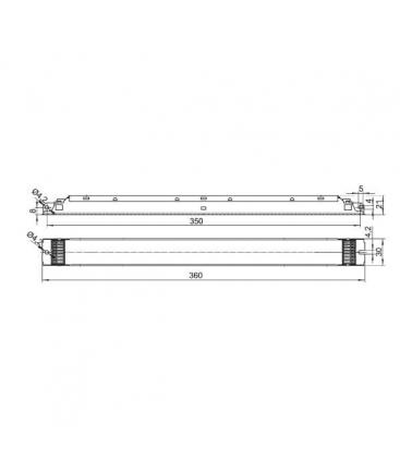 ELXd 124.607 Elektronisches Vorschaltgerät 1-10V Dimmbar T5 9599-13633