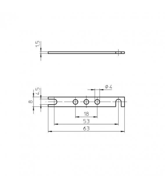 94450 Support de fixation M4 - Idéal pour les douilles E14 & E27 – Photo