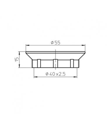 Anello a vite 08610 - Indispensabile per portalampade E27 e B22d 9633-13696