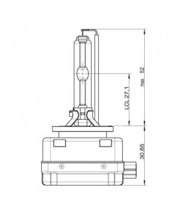 HID Xenon Lámpara Coche D3S 35W 66340 PK32d 5 9666-13774