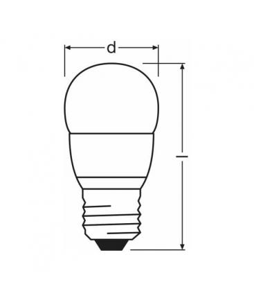 Star Mini LED P 25 4W WW 220V FR E27 - Soluzione di illuminazione classica. 9712-13909