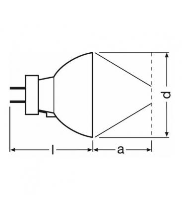 Lampadina da 75W 64617 per procedure odontoiatriche - 12V G5.3-4.8 564-1414