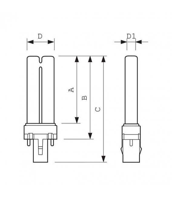 Master PL-S 9W 840 2P Lampe compacte à économie d'énergie – Photo