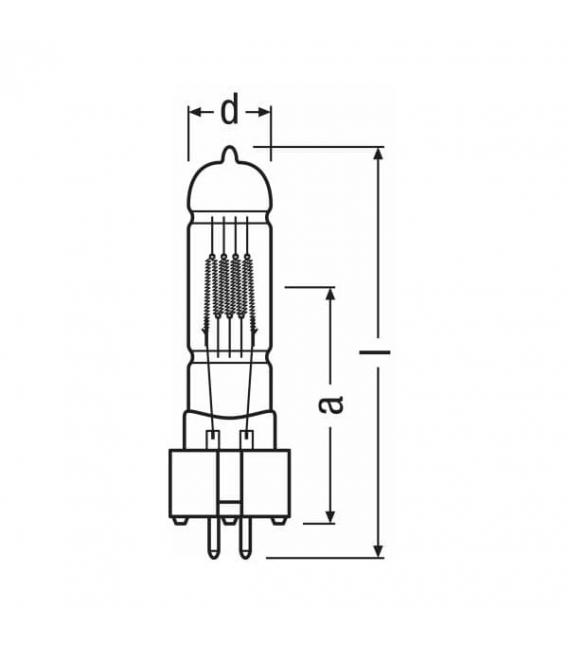 Lampe de qualité 64752 FWS 1200W 220V GX9.5 - Eclairage spécialisé – Photo