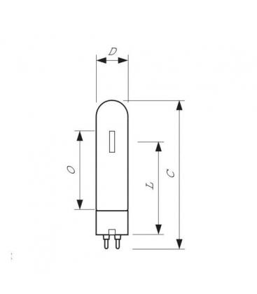 Master SDW T 50W 825 PG12 - Lámpara G12 Premium 9988-14877